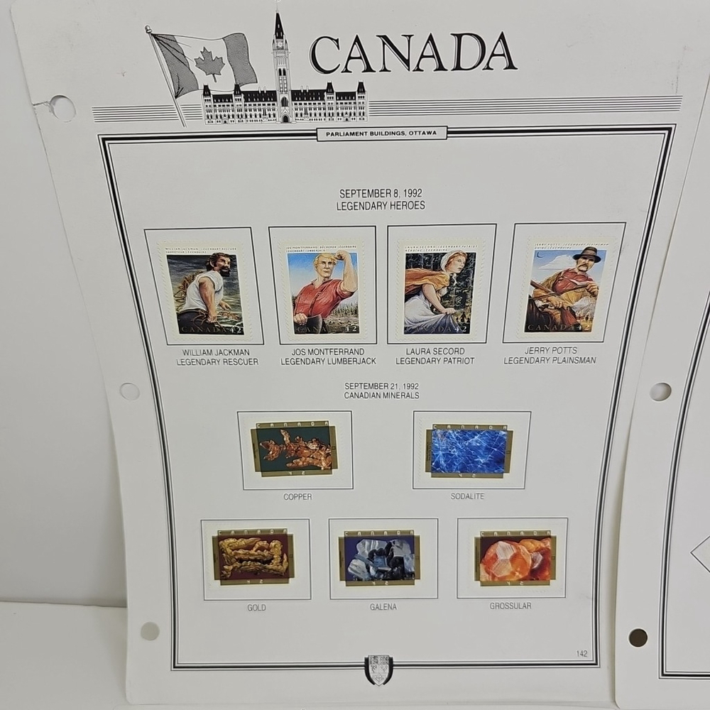Stamps Canada Collection Will Jackman Jos Montferrand Laura Secord Jerry Potts - Picture 5 of 11